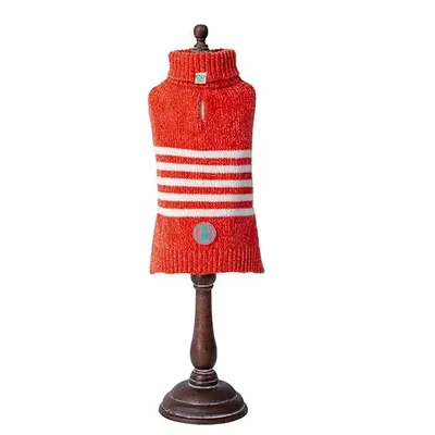 FreeDog Jersey Comfy Rojo - пуловер за кучета, червен на райета, различни размери