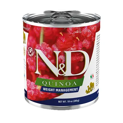 N&D Quinoa Weight Management - 285гр. за контрол на теглото с агнешко и броколи