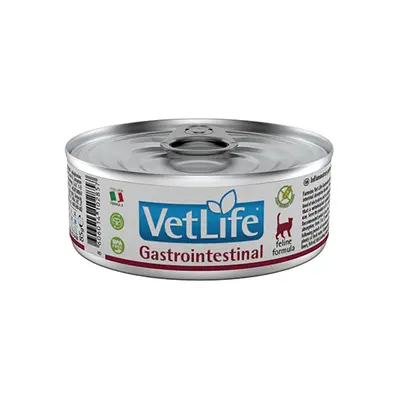 Farmina Vet Life Feline Gastrointestinal - Пълноценна диетична храна за котки при храносмилателни разстройства 85гр