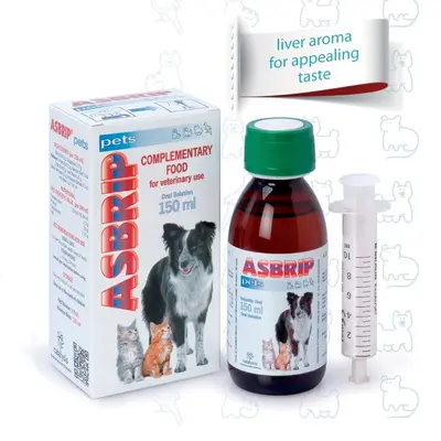 Asbrip Pets - При инфекции на респираторния тракт при кучета и котки - сироп 30 мл