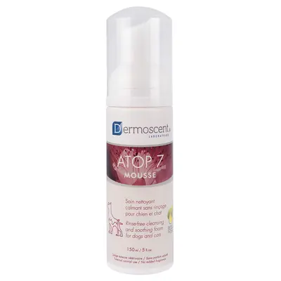 Dermoscent ATOP  Mousse – пяна за почистване без вода, успокояваща сърбежа , за кучета и котки - 150 мл.