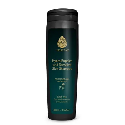 HYDRA LUXURY CARE PUPPIES and SENSITIVE SKIN SHAMPOO - Шампоан за кученца и кучета с чувствителна кожа 300 мл