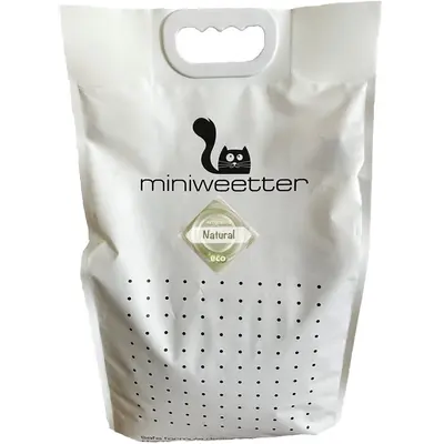 Miniweetter Natural - Биоразградима соева котешка тоалетна, без аромат за чувствителни котки
