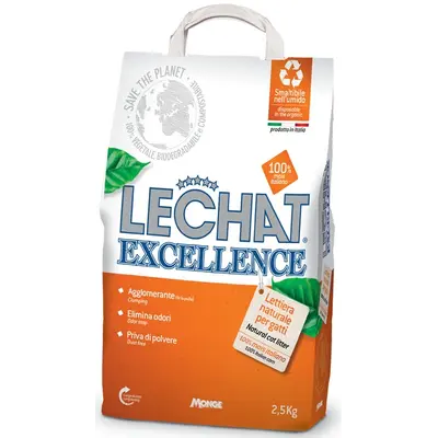 ПОДАРЪК Monge Lechat Excellence Cat Litter -  царевична котешка тоалетна 2.5кг