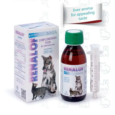 RENALOF Pets - При калциеви оксалати и струвитни камъни при кучета и котки - сироп 30 мл