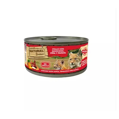 Natural Greatness Cat and Kittens with Chicken -  мокра храна за котки и котенца с Пиле, ябълка, ананас и папая, консерва185 гр