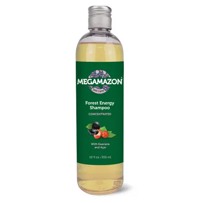 MEGAMAZON Shampoo Forest Energy 1:1 - Шампоан за заздравяване на косъма с гуарана и акаи, 300 мл.