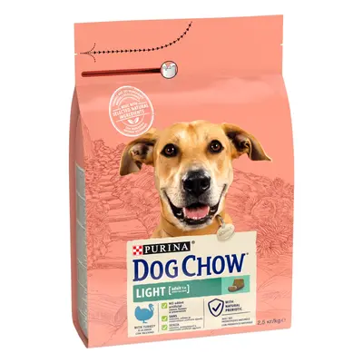 Dog Chow Аdult Light Turkey - пълноценна нискокалорична суха храна за кучета в зряла възраст с пуешко - 2,5 кг