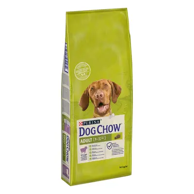 Dog Chow Adult Lamb - пълноценна суха храна за кучета в зряла възраст с агнешко - 14 кг