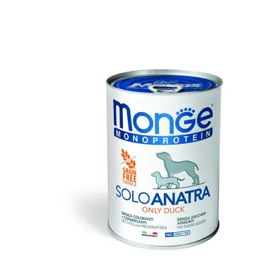 Monge Monoprotein Paté only Duck - Консерва пастет за кучета в зряла възраст с патешко - 400 г