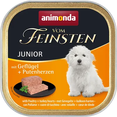 Animonda Vom Feinsten Junior птиче и пуешки сърца, 150 г