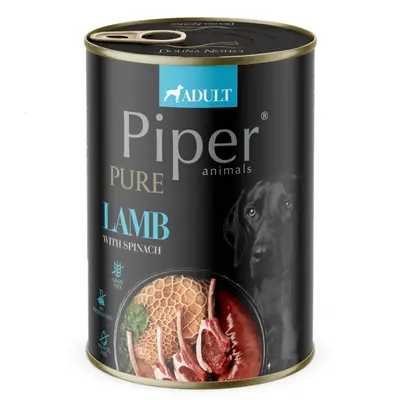 Piper PIPER PURE Dog Adult храна за кучета с агне и спанак, 400 г