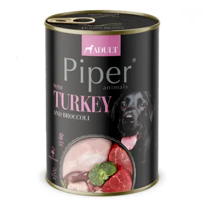 Piper  Adult Dog – консервирана храна за кучета с пуйка и броколи, 400 г
