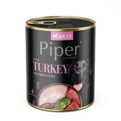 Piper  Adult Dog – консервирана храна за кучета с пуйка и броколи, 800 г