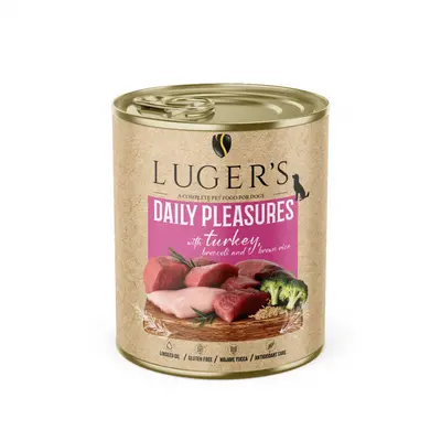 Luger`s  Dog храна за кучета с пуйка и броколи, 800 г