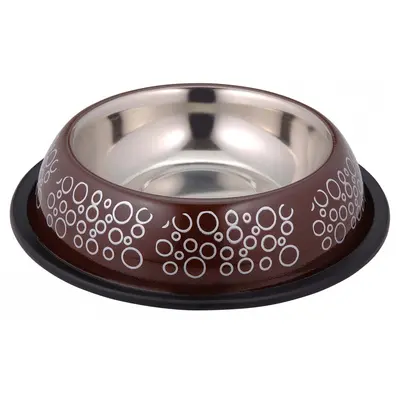 Anipro  Bubbles No Slip метална купа кафява 30 см, 1.5 л
