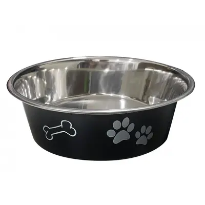 Anipro  Paws No Slip метална купа черна 12 см, 0.2 л