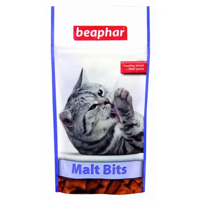 Beaphar  Malt Bits - малцови хапки за котки 35гр