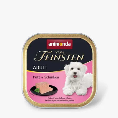Animonda Vom Feinsten - Пастет за кучета с пуйка и шунка, 150 г