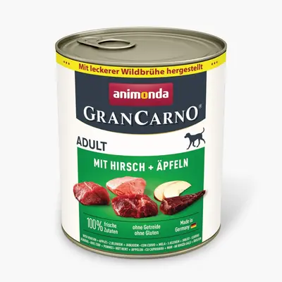 Animonda Gran Carno Plus храна за кучета с еленско месо и ябълки, 800 г