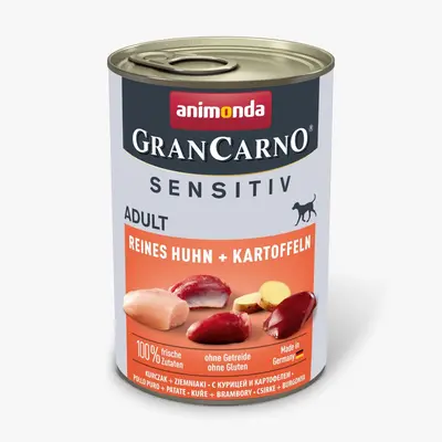 Animonda GranCarno® Sensetive пиле + картофи, 53% пиле, 10% картофи, 400 гр