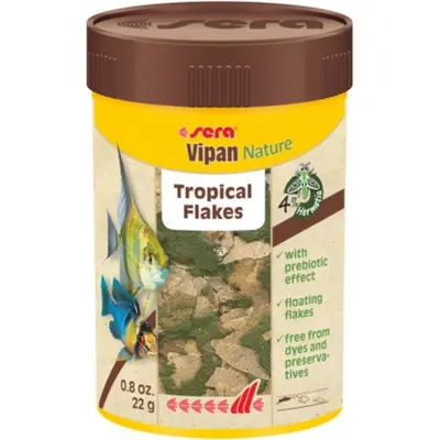 sera Vipan Nature 250 мл - натурална храна за всички рибки