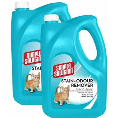 Simple Solution Stain & Odour Remover - препарат против петна и миризми, 4000мл, за котки