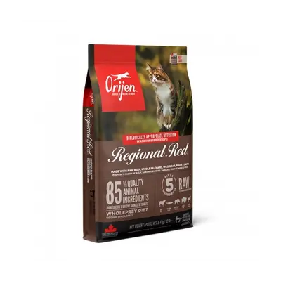 Orijen Cat Regional Red - суха храна  с червено месо за котки на всяка възраст, от всички породи - 5.4 кг
