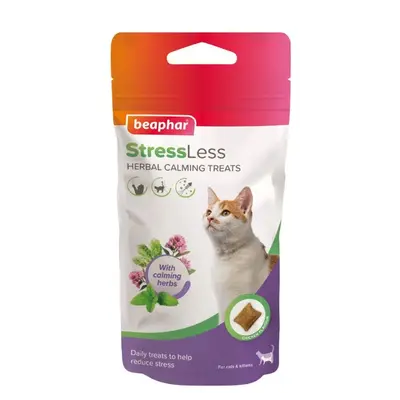 Beaphar StressLess - Билкови успокояващи хапки за котки, 35 г