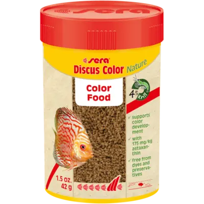 sera Discus Color Nature 100 мл - меки гранули за всички дискуси