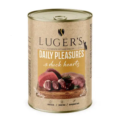 Luger`s  Cat храна за котки с патешки сърца, 400 г