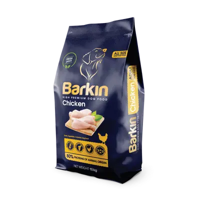 Barkin High Premium Chicken храна за кучета с пилешко, 15 кг
