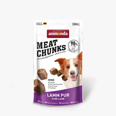 Animonda animonda Meat Chunks лакомство за кучета със сушено агнешко месо, 60 г