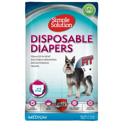 Simple Solution  памперс за женски кучета, М 12бр
