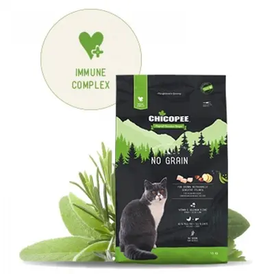 Chicopee Храна за котка  Holistic Nature Line No Grain за чувствителни и над 7 години, 1.5 кг