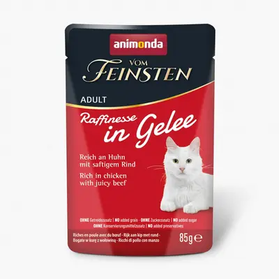 Animonda Vom Feinsten Raffinesse пауч за котки с пилешко и говеждо, 85 г