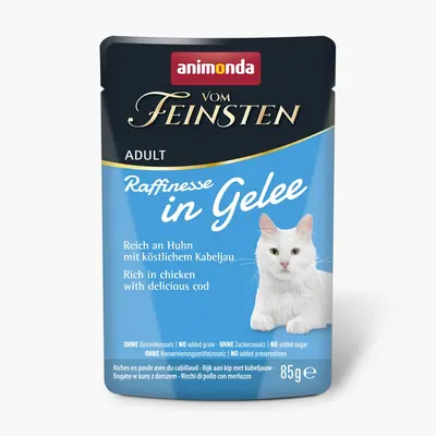 Animonda Vom Feinsten Raffinesse пауч за котки с пилешко и треска, 85 г