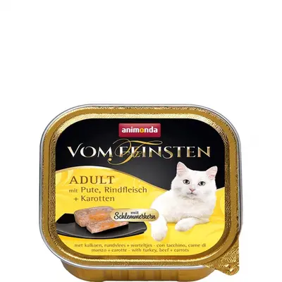Animonda Vom Feinsten 2 в 1 - пуйка + говеждо с моркови, 100г