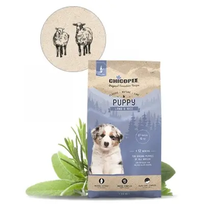 Chicopee  Classic Nature Puppy храна за кучета под 12 месеца с агне и ориз, 15кг