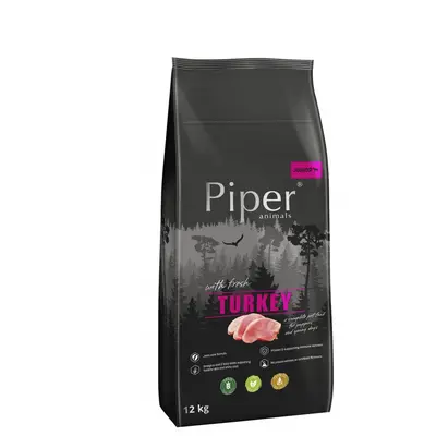 Piper  Turkey Junior - суха храна за кученца до 1 година с прясно пуешко, 12кг
