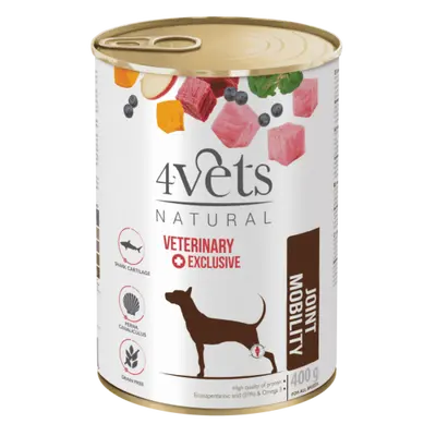 4Vets Dog Natural Joint Mobility консервирана храна за кучета, за здрави стави, 400 г