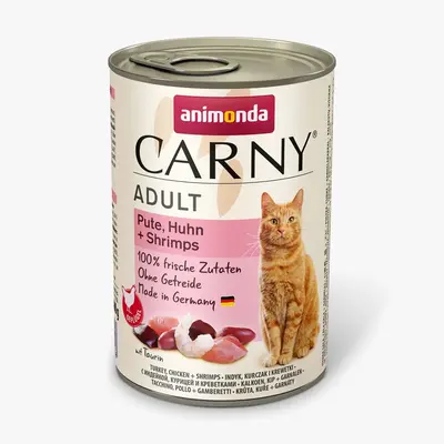 Animonda Carny Adult 400 г пуйка + пиле + скариди