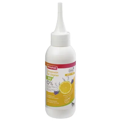 Beaphar  BIO Ear Cleaner 100 мл - лосион за почистване на уши с био лимон, лавандула, алое вера