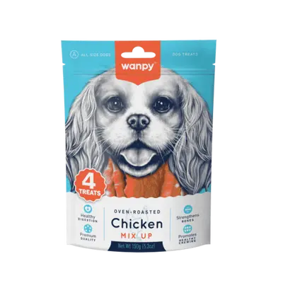 Wanpy Chicken Mix Up микс лакомства за куче, пиле, 150 г