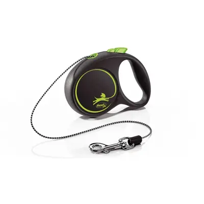 Flexi  Black Design XS - 3м въже, до 8кг, зелено