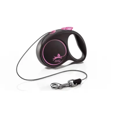Flexi  Black Design М - 5м въже, до 20кг, розово