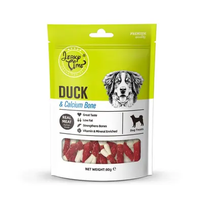Jerky Time  Duck+Calcium bone 80g - кокалчета с патешко месо