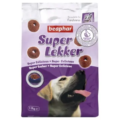 Beaphar  Super Lekker 1 кг - полувлажна, мека, деликатесна храна за кучета