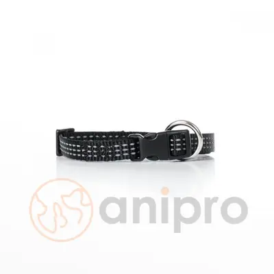 Anipro  Sport+ нашийник лента със светлоотразителни нишки 10мм/20-35см черен