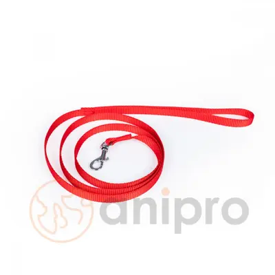 Anipro  Sport+ повод от лента 2.0/120см червен